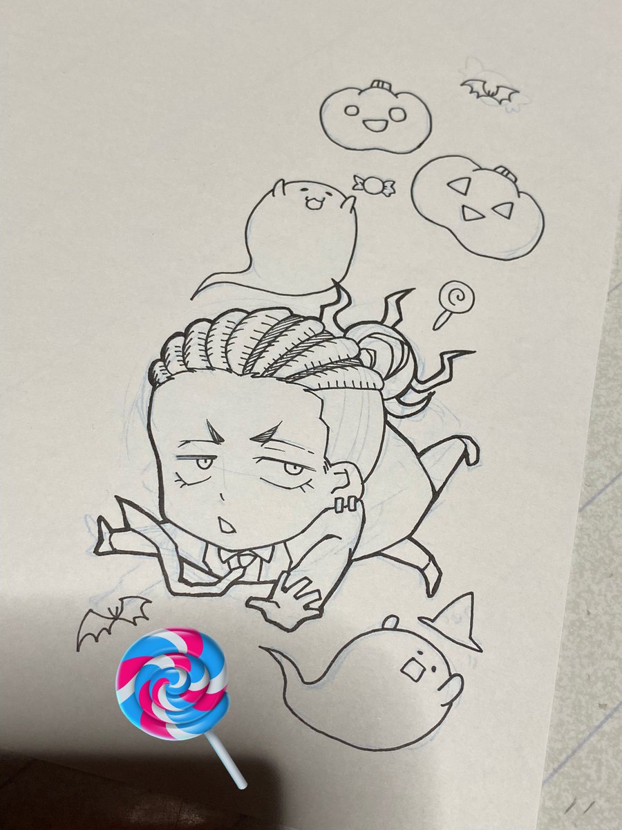 pngハロウィンアクキーこんな感じでロングなアクキー予定です!✨✨ 