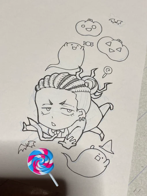 pngハロウィンアクキーこんな感じでロングなアクキー予定です!✨✨ 