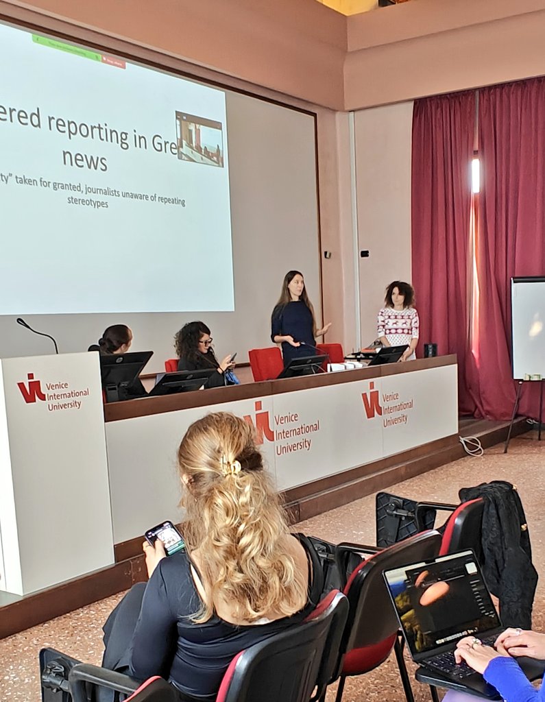 #Italy 🇮🇹: Our journalists trainers meet in Venice today to assess progress made and way forward  in covering politics free of gender bias. This is part of 'Rewriting The Story' a project that trained 300 journalistes in Europe. And counting 💪🏻