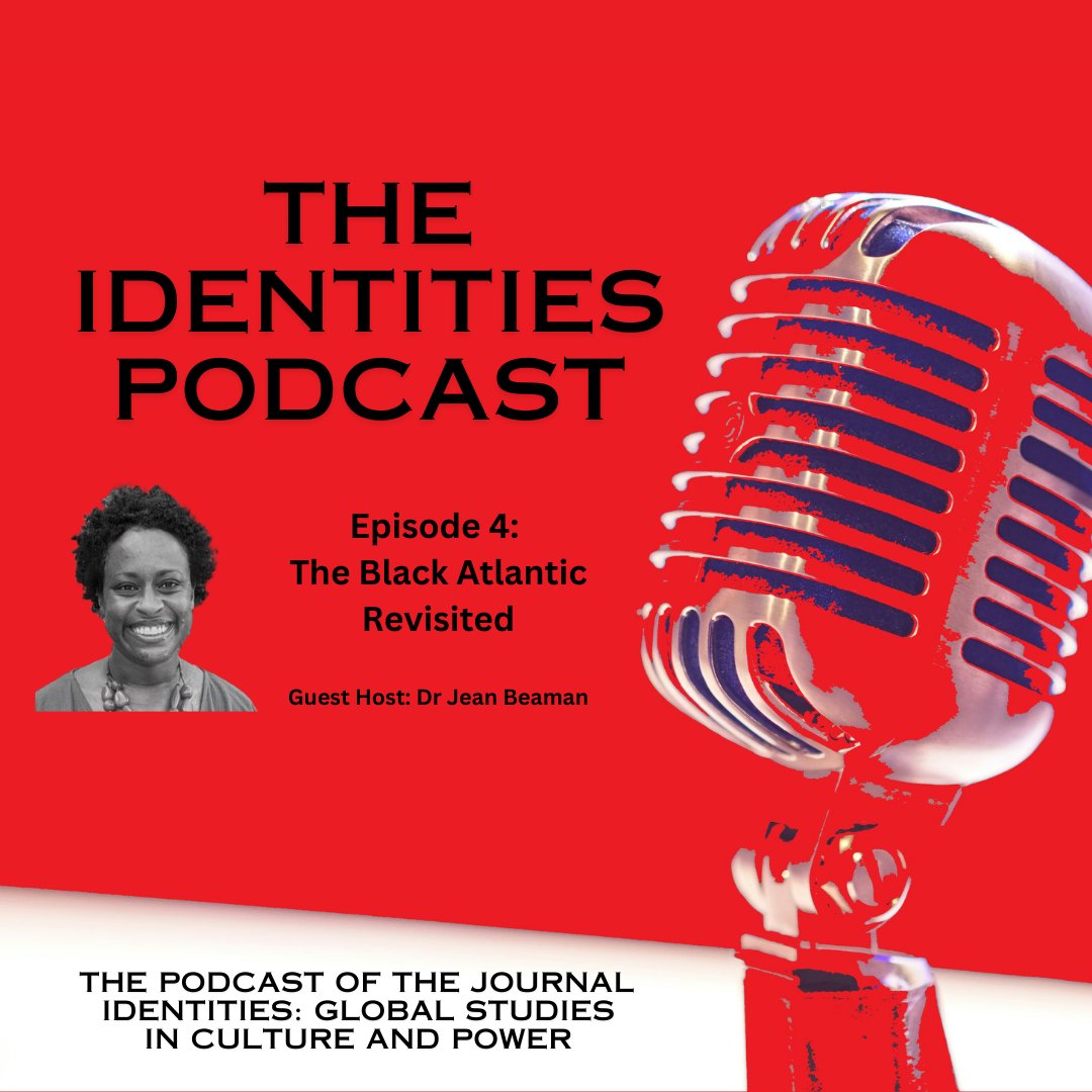 Identities: Global Studies in Culture and Power (@idjnl) on Twitter photo 🎙️ Our latest episode from the #Identities Podcast!
Episode 4: The Black Atlantic Revisited
Identities Associate Editor <a href="/jean23bean/">Jean Beaman</a>, in conversation with <a href="/MameFatouNiang/">Mame-Fatou Niang</a>, @alim1213 & <a href="/camillahawth/">Dr. Camilla A. Hawthorne</a>
<a href="/cunygcsociology/">CUNY GC Sociology | cunygcsociology.bsky.social</a> @NasarMeer <a href="/aaronzwinter/">Aaron Winter</a>
open.spotify.com/episode/114F5v… 🎙️ Our latest episode from the #Identities Podcast!
Episode 4: The Black Atlantic Revisited
Identities Associate Editor <a href="/jean23bean/">Jean Beaman</a>, in conversation with <a href="/MameFatouNiang/">Mame-Fatou Niang</a>, @alim1213 & <a href="/camillahawth/">Dr. Camilla A. Hawthorne</a>
<a href="/cunygcsociology/">CUNY GC Sociology | cunygcsociology.bsky.social</a> @NasarMeer <a href="/aaronzwinter/">Aaron Winter</a>
open.spotify.com/episode/114F5v…