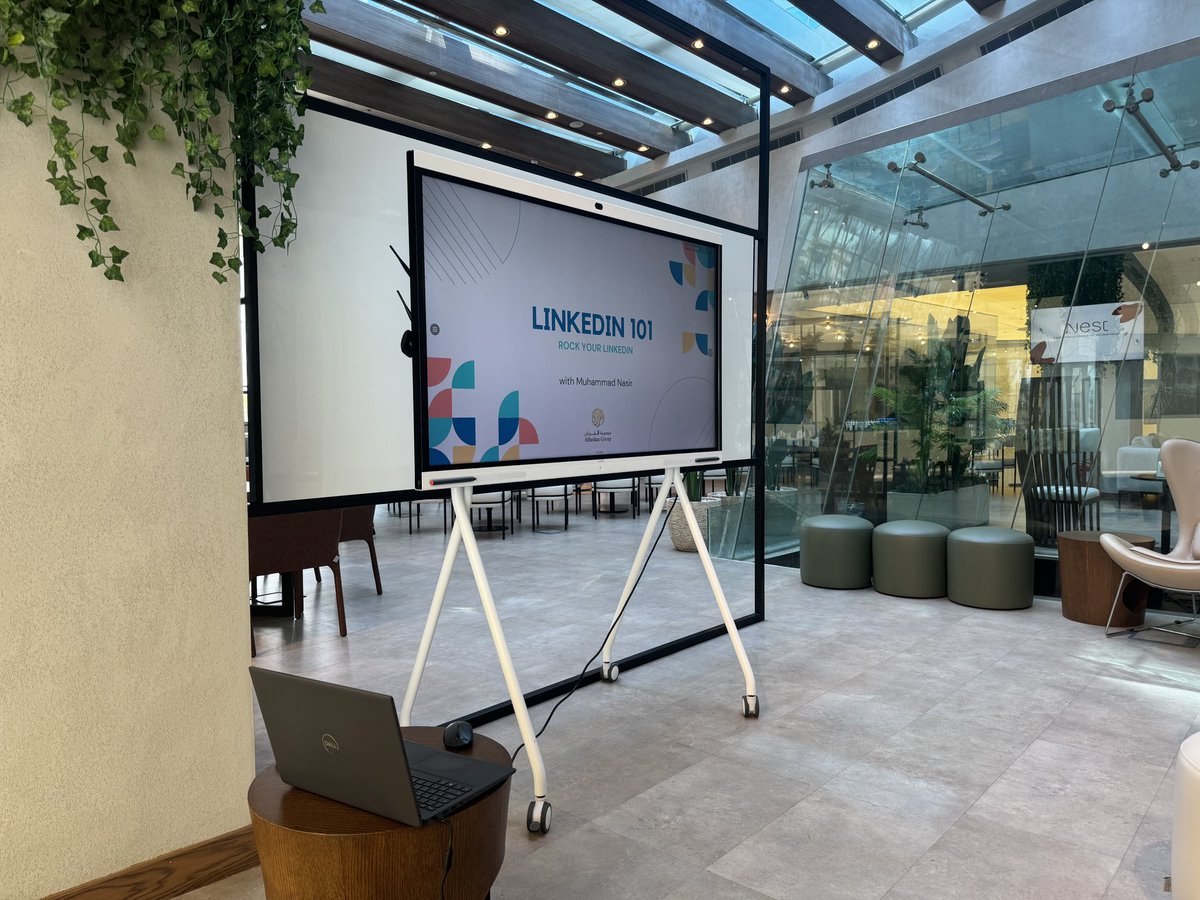 aassadi's tweet photo. I had the opportunity to attend the #Linkedln101 workshop today at #Nest, led by the knowledgeable and engaging Muhammad Nasir

The session was incredibly informative and provided valuable insights into optimizing our #Linkedin profiles https://t.co/Poa7pHP0a1