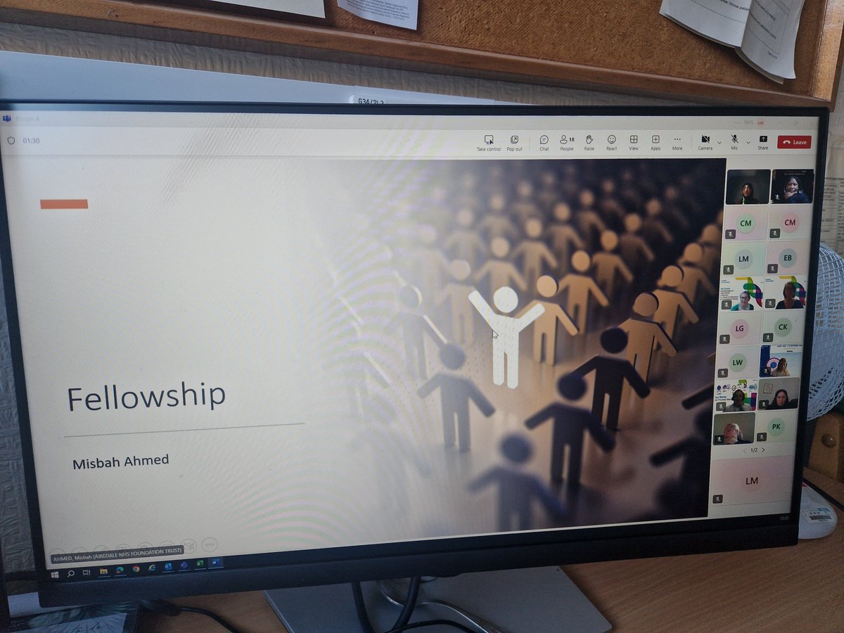 Amazing to see our very own <a href="/misbah_ahmed1/">Misbah Ahmed</a> presenting on her current journey on her leadership fellowship at the AHP day celebration event <a href="/airedal/">josh basinger</a>