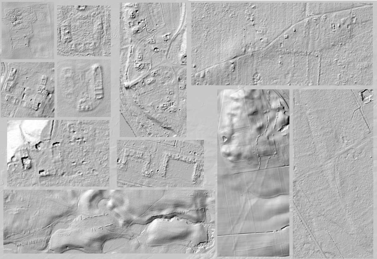 NonDestructiv's tweet photo. Now for the last round of these LiDAR pics for now. Things that used to be quite ignored but are all over the place... abandoned villages, granges etc... https://t.co/mTC5EnkABS