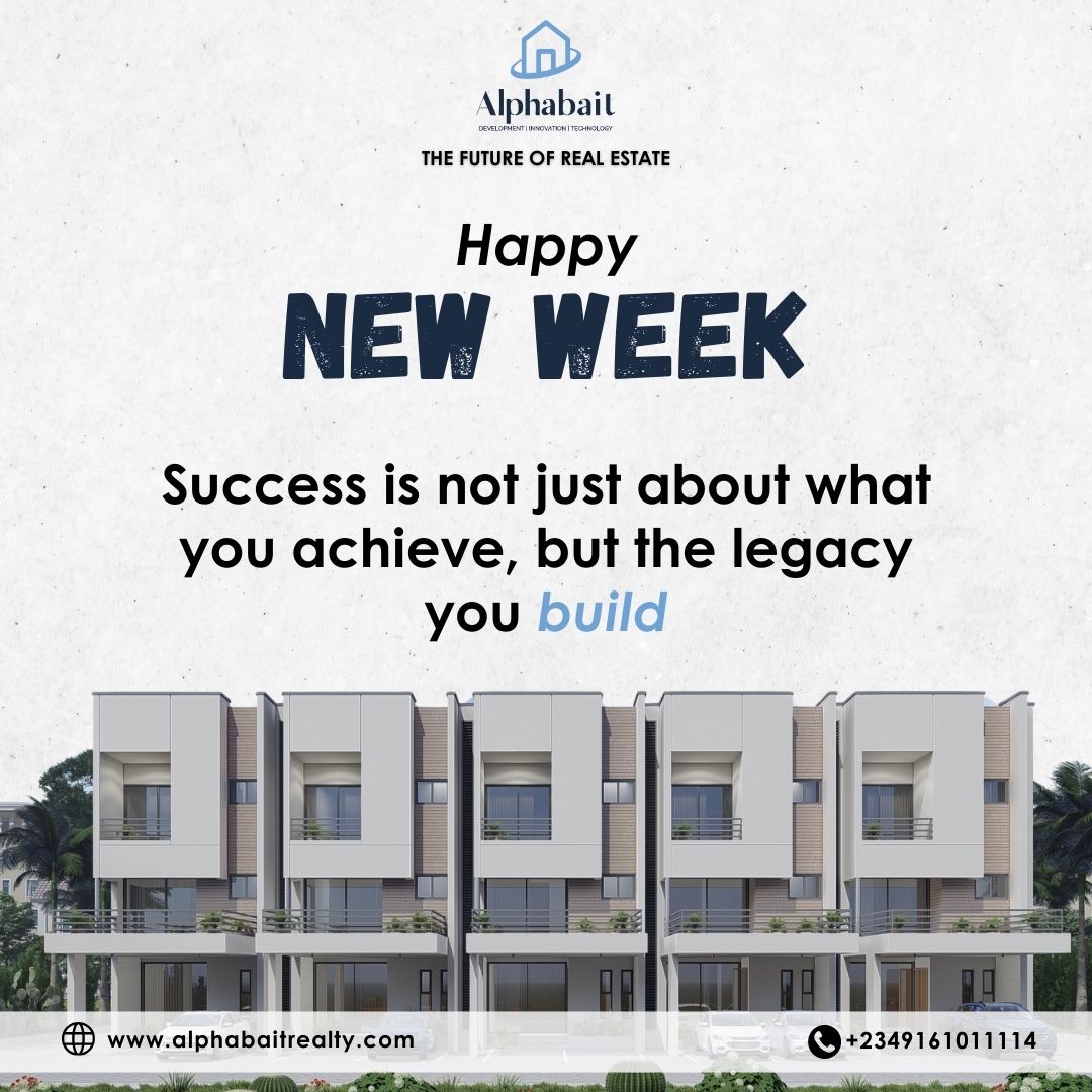 alphabaitrealty's tweet photo. At Alphabait Realty, we go beyond selling properties, we help you build lasting legacies
#alphabait #realestate #property #house #home #monday #newweek #fyp #explore #trending #legacy #architecture #abuja #nigeria #Highlights https://t.co/3gL3rUJBhJ