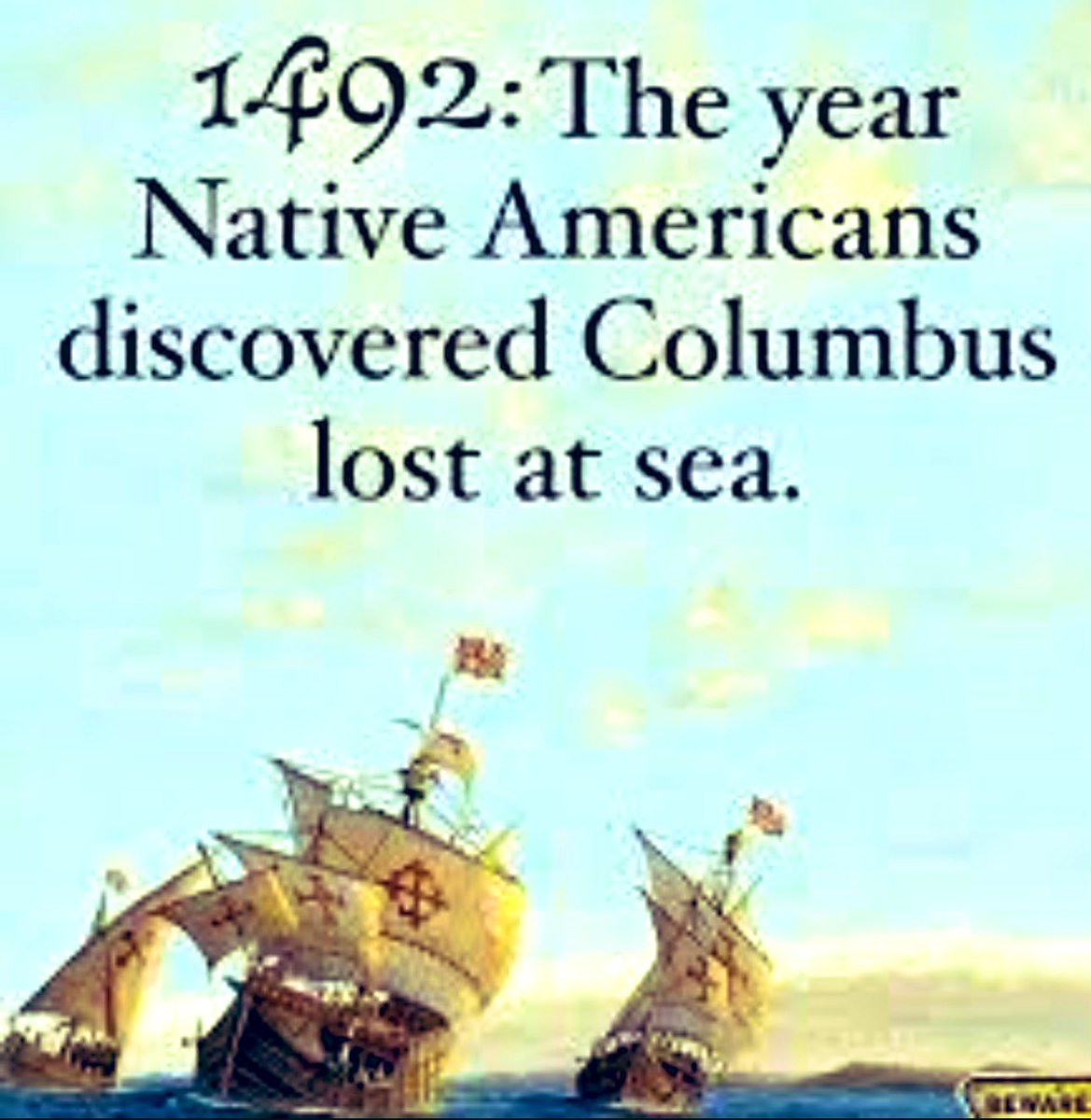 Happy Native Americans discovered Columbus lost at sea Day! A day Americans celebrate by buying mattresses on sale for whatever reason🤷‍♀️
#HappyIndigenousPeoplesDay