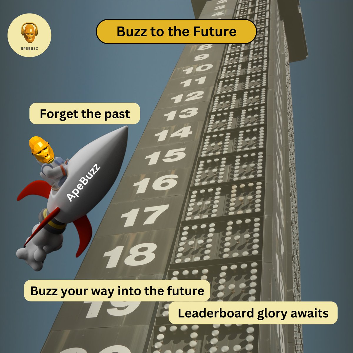 ApeBuzz_'s tweet photo. From the past to the future, ApeBuzz is redefining how we connect. Make it to the top of the leaderboard and show what real engagement looks like

#SocialMedia #Networking #Connections #SocialRewards #StayConnected #EfficientCommunication #DigitalCommunity #SocialApp https://t.co/WyN1oAwN7n