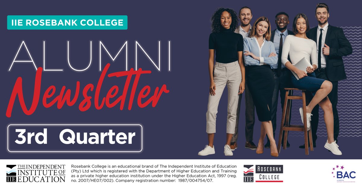 RosebankRC's tweet image. Alumni Newsletter | Get the latest updates, events, and news from our IIE Rosebank College alumni community. Check your email for the latest edition! Stay informed and inspired!

#IIERosebankCollege #IIERCAlumni #AlumniNewsletter #StayConnected