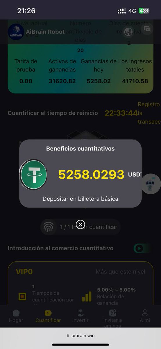 MrParapat's tweet photo. albricias
La IA le ayuda a obtener entre un 5 y un 16 % de beneficios cada día
Deja que tu U aumente cada día. https://t.co/9Uop0icVWH