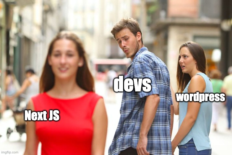 FocusoftHQ's tweet photo. breaking up with wordpress? 

we’ve got your rebound: next.js 😉 https://t.co/pXvPbAz1Zm
