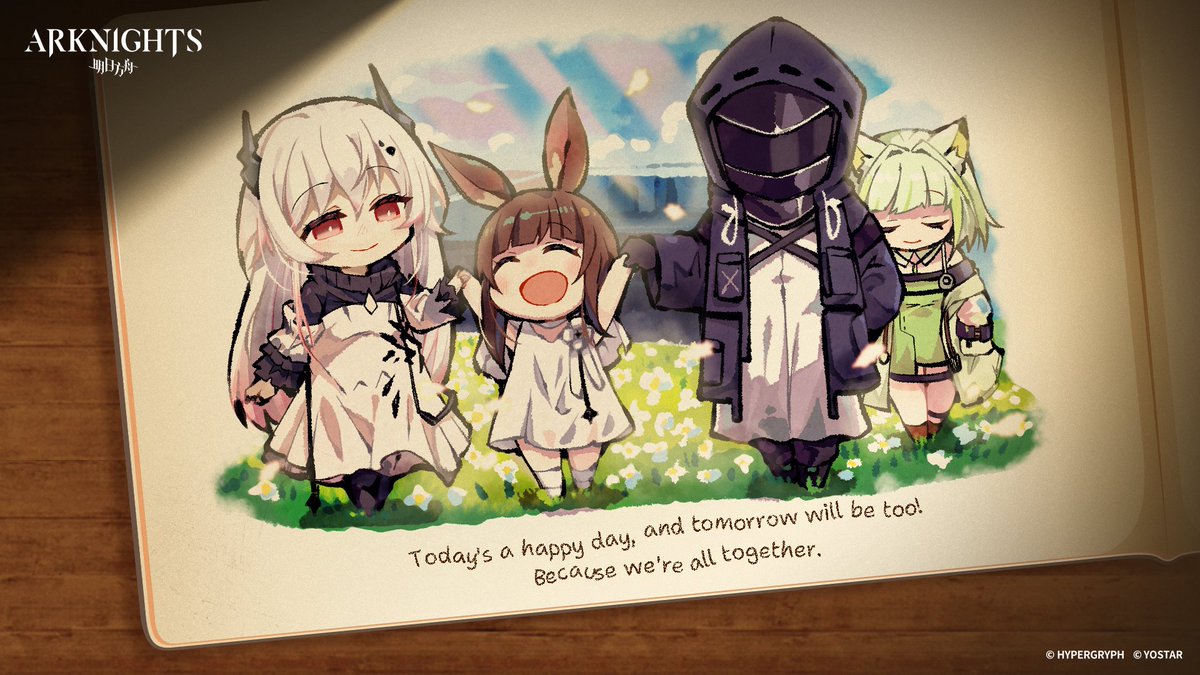 Arknights_EN (@arknightsen) on Twitter photo "A classic happy ending of reunion? Not bad..."
The storybook has reached its final page. It would be wonderful if the author continued updating the story.
Artist info: すき (X <a href="/suki_suke/">すき@C106(土)東ア55a₍₍(ง˘ω˘)ว⁾⁾</a>)
#Arknights #Yostar #Babelstorybook "A classic happy ending of reunion? Not bad..."
The storybook has reached its final page. It would be wonderful if the author continued updating the story.
Artist info: すき (X <a href="/suki_suke/">すき@C106(土)東ア55a₍₍(ง˘ω˘)ว⁾⁾</a>)
#Arknights #Yostar #Babelstorybook