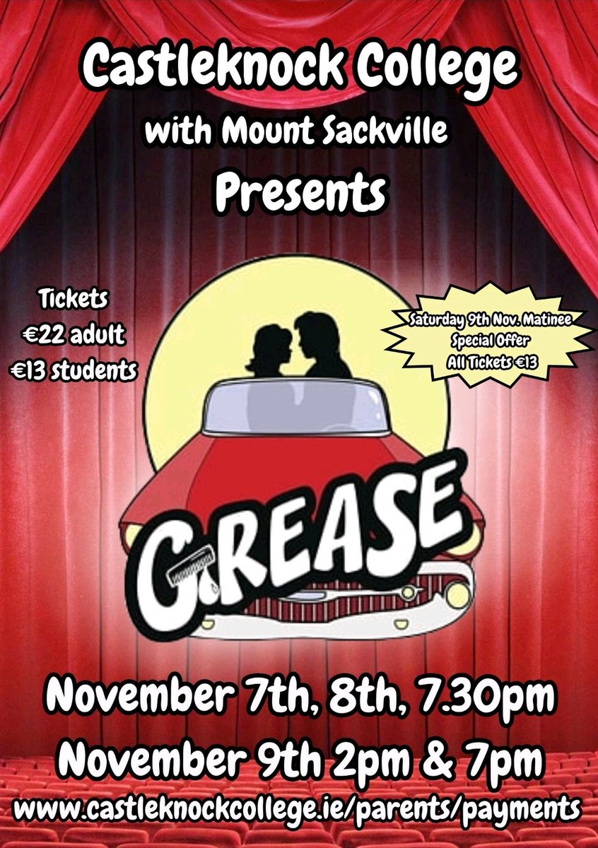 The College Music Department, alongside our friends in @mountsackville, are delighted to present 'Grease' as the annual College Musical for 2024.

Preparations are well underway and the students and staff are working incredibly hard in the background.