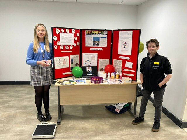 Closing our AHP day display at WCH the dietetic team