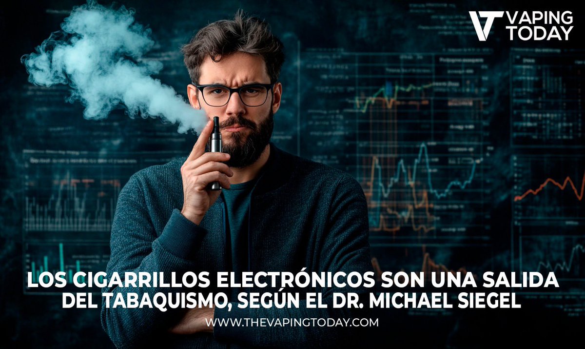 TodayVaping's tweet photo. 🚬💨 "Los cigarrillos electrónicos han ayudado a reducir el tabaquismo entre los jóvenes", asegura el Dr. Michael Siegel. ¿Es el vapeo la clave para erradicar el tabaquismo? Descubre cómo esta tendencia está transformando la salud pública.

https://t.co/ox9fvsX0Qf  #Vapeo #DejarDeFumar #SaludPública
