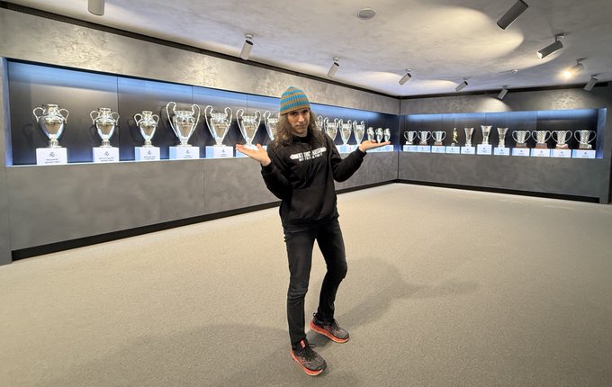 Chema Alonso at the Santiago Bernabeu