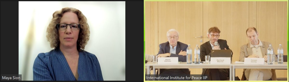 The Mitvim Institute (@mitvim) on Twitter photo 🌍 Today, Dr. <a href="/MayaSionT/">Maya_Sion</a> is participating in the Vienna Peace & Security Talks 2024, organized by <a href="/iipvienna/">IIP Vienna - International Institute for Peace</a>, <a href="/RennerInstitut/">Karl-Renner-Institut</a>, and <a href="/FES_ROCPE/">FES ROCPE</a>. Early this morning, she discussed the EU's limited role in the Middle East.
✨ Up next: Maya will join the panel "Europe: the 🌍 Today, Dr. <a href="/MayaSionT/">Maya_Sion</a> is participating in the Vienna Peace & Security Talks 2024, organized by <a href="/iipvienna/">IIP Vienna - International Institute for Peace</a>, <a href="/RennerInstitut/">Karl-Renner-Institut</a>, and <a href="/FES_ROCPE/">FES ROCPE</a>. Early this morning, she discussed the EU's limited role in the Middle East.
✨ Up next: Maya will join the panel "Europe: the