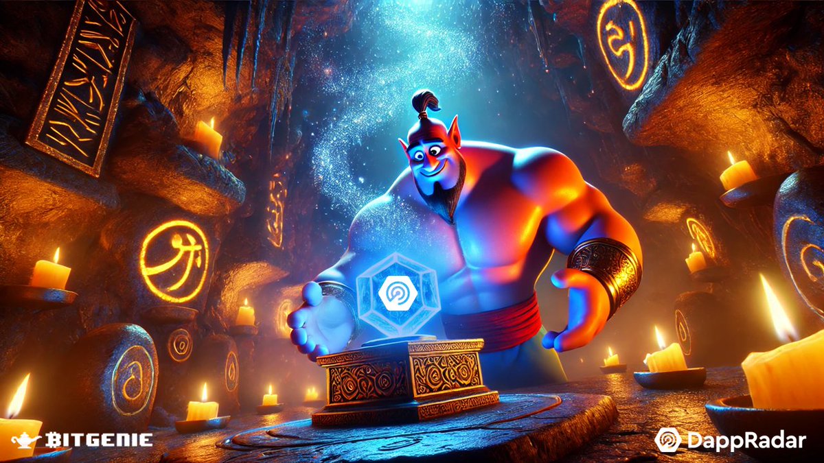 BitGenie_io's tweet photo. 🧞‍♂️ BitGenie is now live on DappRadar! 🪔

For those who don’t know, @DappRadar is the go-to platform for tracking and analyzing dApps across multiple blockchains. It helps users discover dApps, view key stats, and analyze their performance 📊

Check out BitGenie Quest on DappRadar now ➡️ https://t.co/YuTn1E96Rq

You can easily check out all the essential info about BitGenie on DappRadar—like user activity, transaction volumes, and more.

Head over to DappRadar to:
- Monitor performance 🔎
- Analyze trends 📊
- Get useful insights and resources 💡