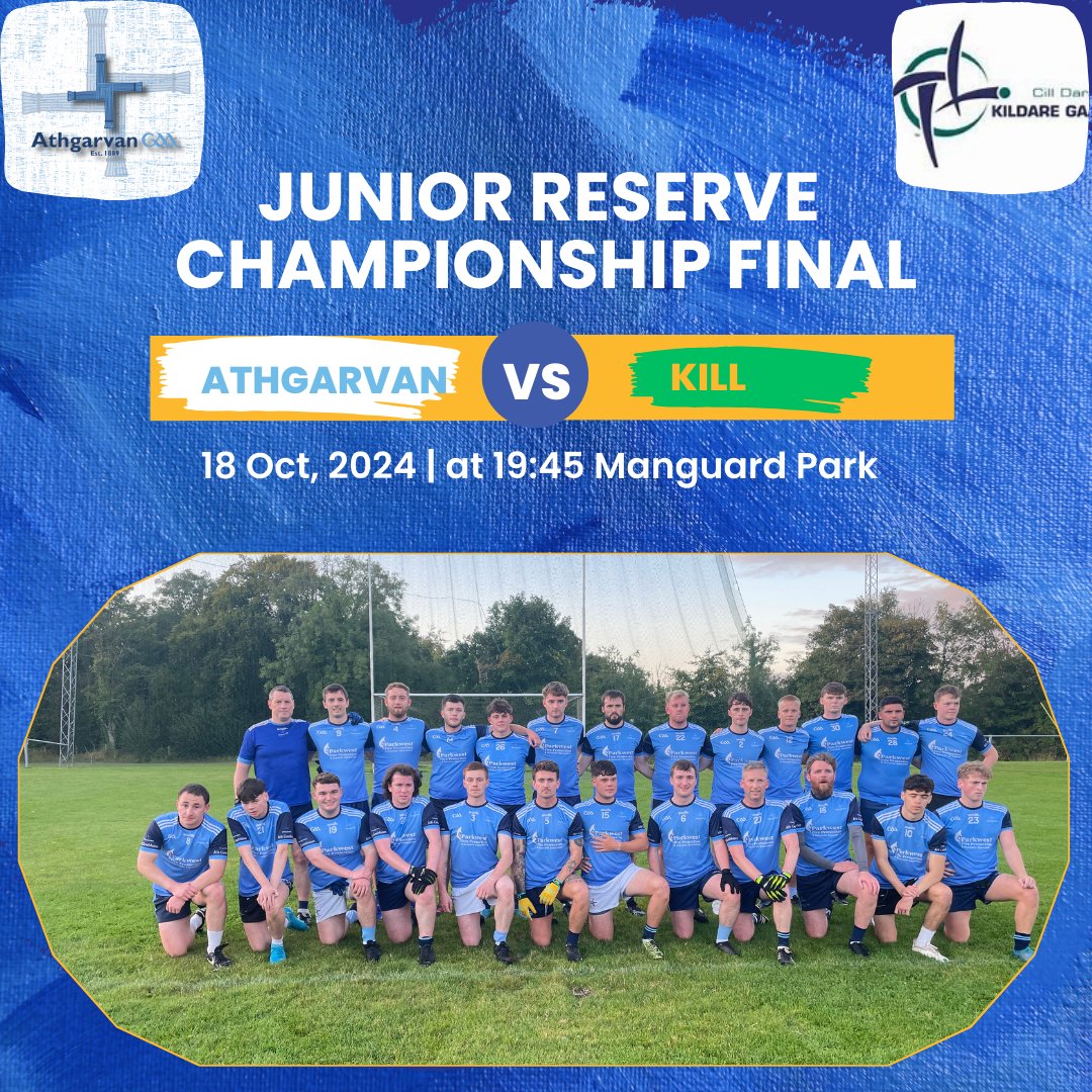 Our Senior Reserves take on <a href="/AnChillGaa/">Kill Gaa Club</a> this Friday in the Final of the Osprey Hotel &amp; Spa Junior Football Championship Final.

Your support is very much needed and appreciated 💙🤍💙🤍