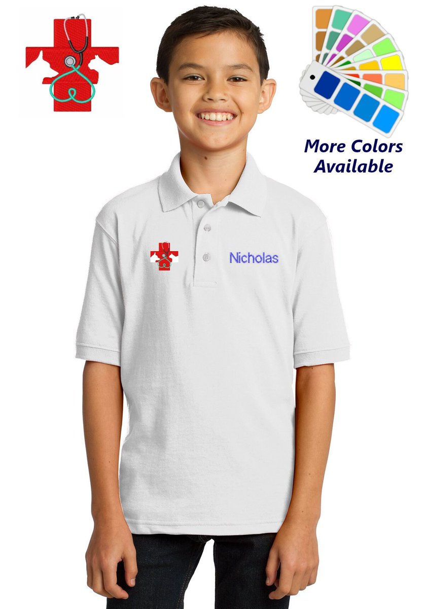 MyKidsApron's tweet image. Personalized Kids Polo Shirt Embroidered Veterinarian Red Design Monogrammed with a Name or Text of Your Choice etsy.com/listing/680285…
 #SchoolShirt #ChildrensPolo