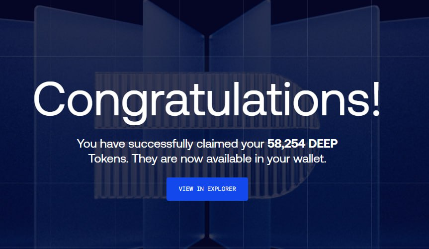 solotop999's tweet photo. Ae nào chơi hệ SUI thì check airdrop $DEEP nha

✅ Lâu lắm k vào xém quên ví luôn
✅ Vậy mà lụm ~700$😂

Link Claim: https://t.co/GOC3fqtQXp

Thank so much @DeepBookonSui  😘 https://t.co/ykJi6iQZR6