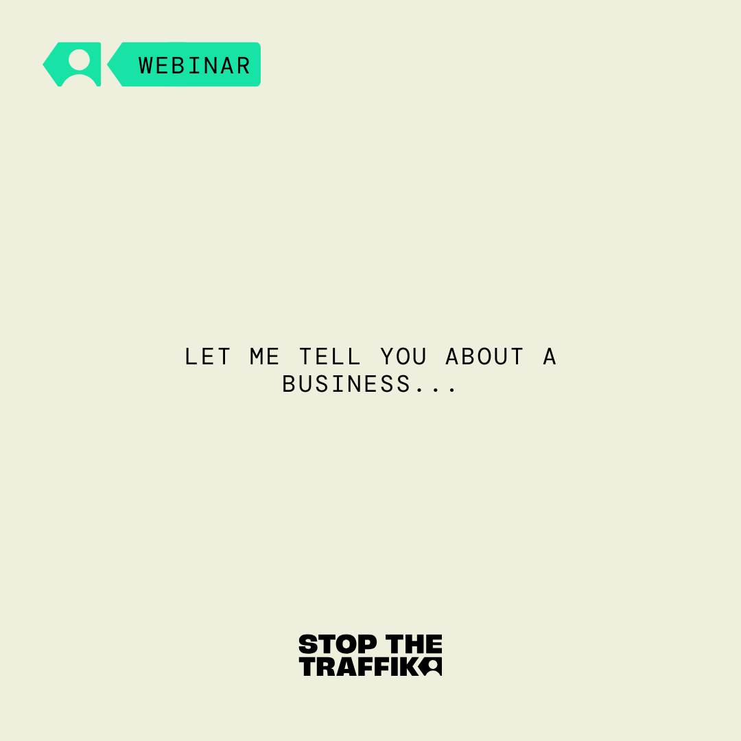 STOPTHETRAFFIK's tweet photo. Join our Lunch &amp; Learn webinar on Oct 18, 13:00-13:45, and champion human rights! Explore eradicating exploitation and combating human trafficking in business. Register: https://t.co/2UZ50RSPjZ https://t.co/dcaPiYMfee