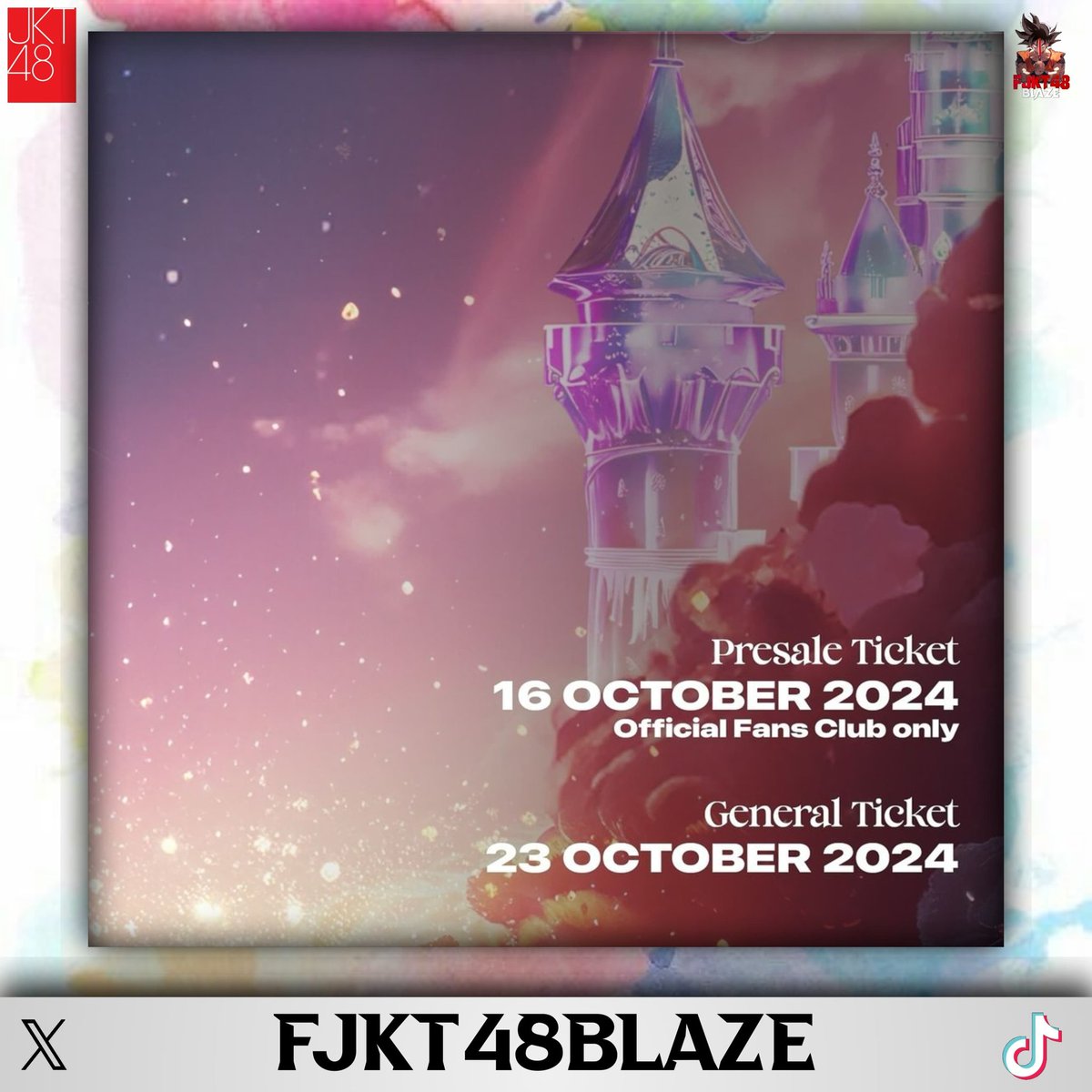 fjkt48blaze's tweet photo. Pengumuman mengenai JKT48 13th Anniversary Concert & Sousenkyo Announcement di Indonesia Arena !!!
Dapatkan tiket hanya di https://t.co/dH6cBMfaNF :
Tiket Presale (hanya OFC) 16 Oktober 2024
Tiket Umum 23 Oktober 2024
#jkt48 #WonderLand #tiket #loketcom #jkt48anniversary #13th https://t.co/zTV53otZgR