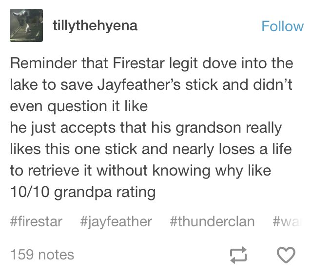 spottedscourge's tweet image. firestar is the best grandpa ❤️