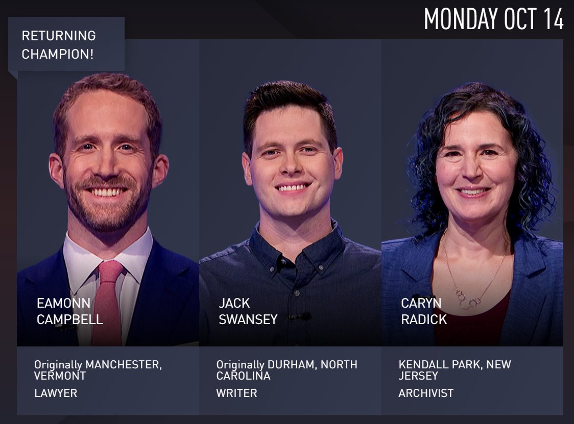 RULibraries's tweet image. Tonight on @Jeopardy (airing on ABC at 7pm ET) - keep an eye out for Rutgers University Libraries faculty member @carynradick ! As digital archivist for Special Collections and University Archives @Rutgers_SCUA , her knowledge spans many Jeopardy categories. Good luck, Caryn!
