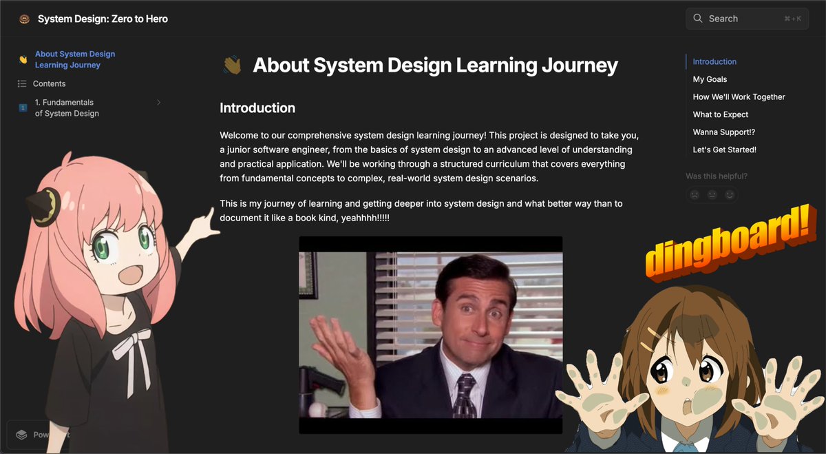 minamisatokun's tweet image. I wanted to document my journey of learning about System Design
I wanted to make something people can follow and maybe later newbies can use to refer to learn this in a practical way
Chapter 1: Fundamentals of System Design is out now
let me know what you think
link ⬇️