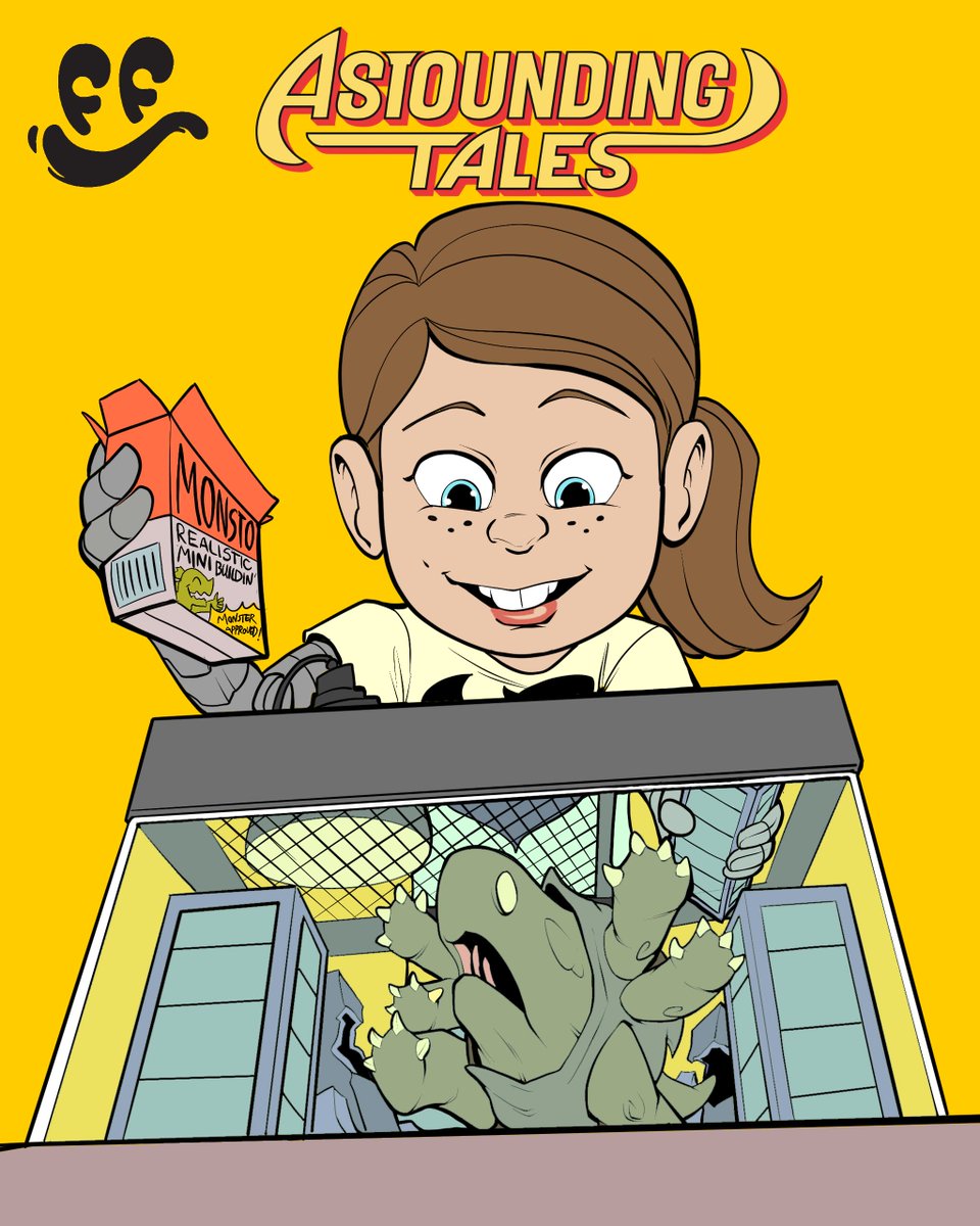 FunnyFigs's tweet photo. Day 14 - ASTOUNDING TALES, from @JakeScottCohen and drawn by yours truly!

It's interesting doing a little self parody - You have to read the prequel issue to get this, but it was too cute an image!
By the way, you can read it for free by signing up here!

https://t.co/Gm21zA27dL https://t.co/lJ0Pj7UIBs