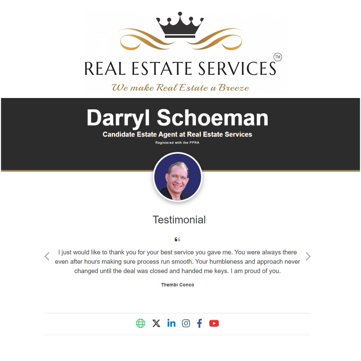 Darryl Schoeman Properties powered by RES tweet media
