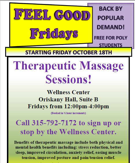 SUNY Poly Wellness Center tweet media