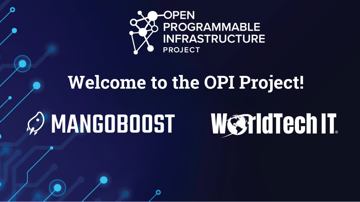 opi_project's tweet image. Please join us in welcoming @MangoBoost_Inc &amp;amp; @WorldTechIT to the @OPI_Project! Read about why the joined the ecosystem or if you&apos;re at #OCPSummit24, stop by the @Arm booth (B12) to see #OPIProject in action! hubs.la/Q02Tf-W40 #DPUs #IPUs #openhardware @LF_Networking