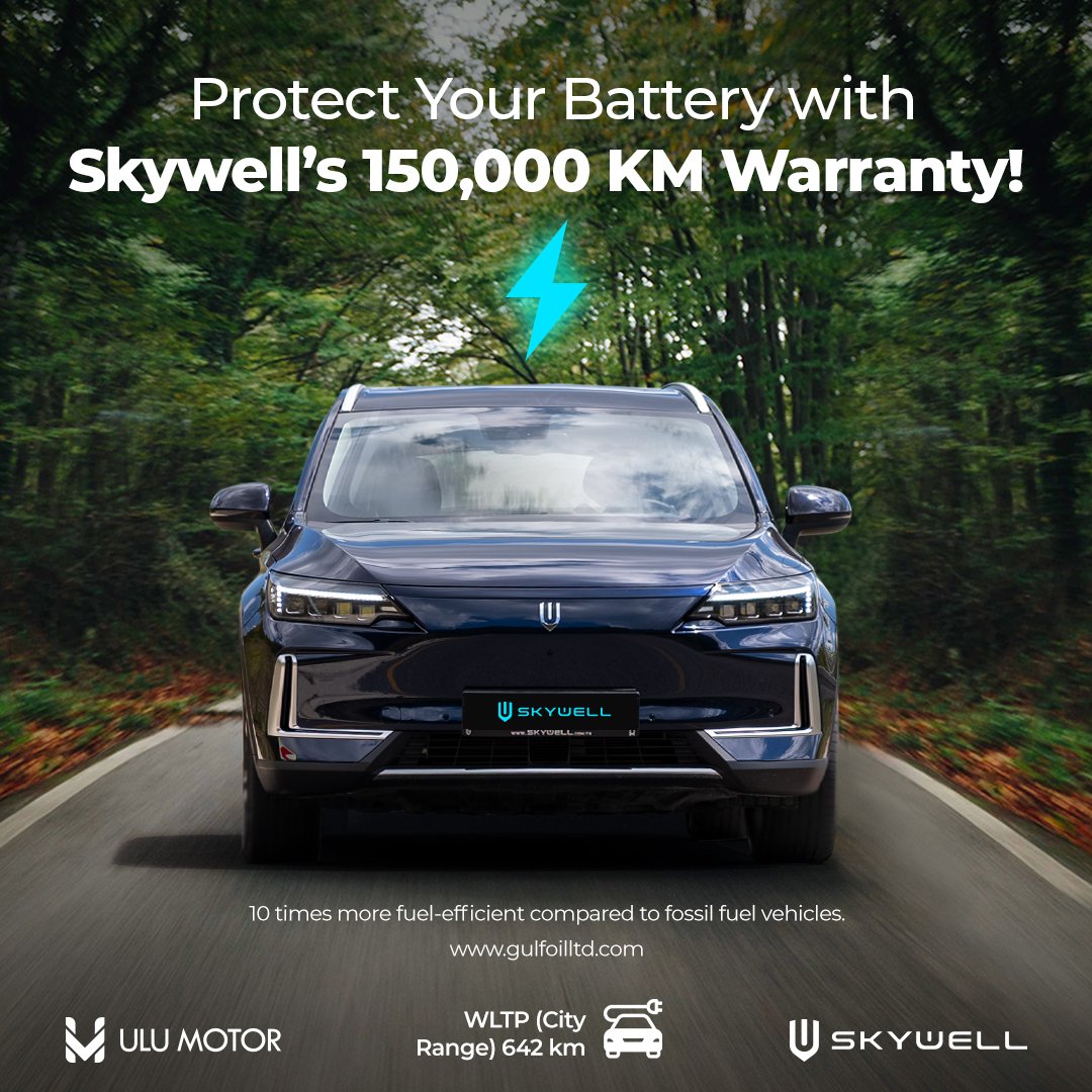 SkywellEurope's tweet image. Enjoy the peace of mind that comes with Skywell's long-lasting battery warranty!
#Skywell #BatteryWarranty #LongLastingBattery #ElectricVehicle #DurableTechnology #HighPerformance #SustainableTransport #FutureTechnology