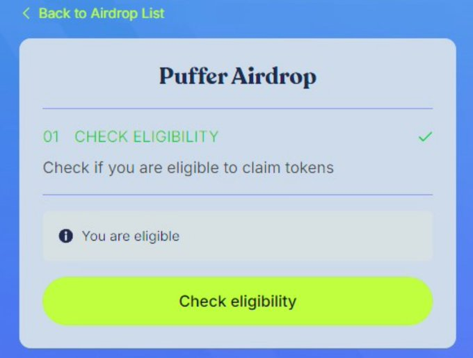 HenezFi's tweet photo. @krakenpro 🐡 $PUFFER Community #Airdrop 🐡

Claim your $PUFFER tokens ⬇️
Link: https://t.co/2mTxGthWmW

Join the #Airdrop and stake your way to massive $PUFFER rewards. https://t.co/jotLg7anXj
