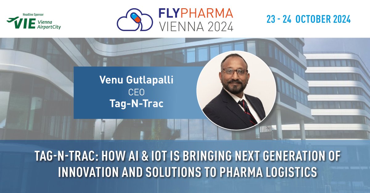 FlyPharma's tweet image. 🚨 Exciting news! #FlyPharma welcomes Venu Gutlapalli, CEO of Tag-N-Trac, as a new speaker! 🎉 
With 20+ years in wireless tech & global supply chain, his insights on #IoT & #TrackingTech are not to be missed! 
#SupplyChain #Logistics #Innovation