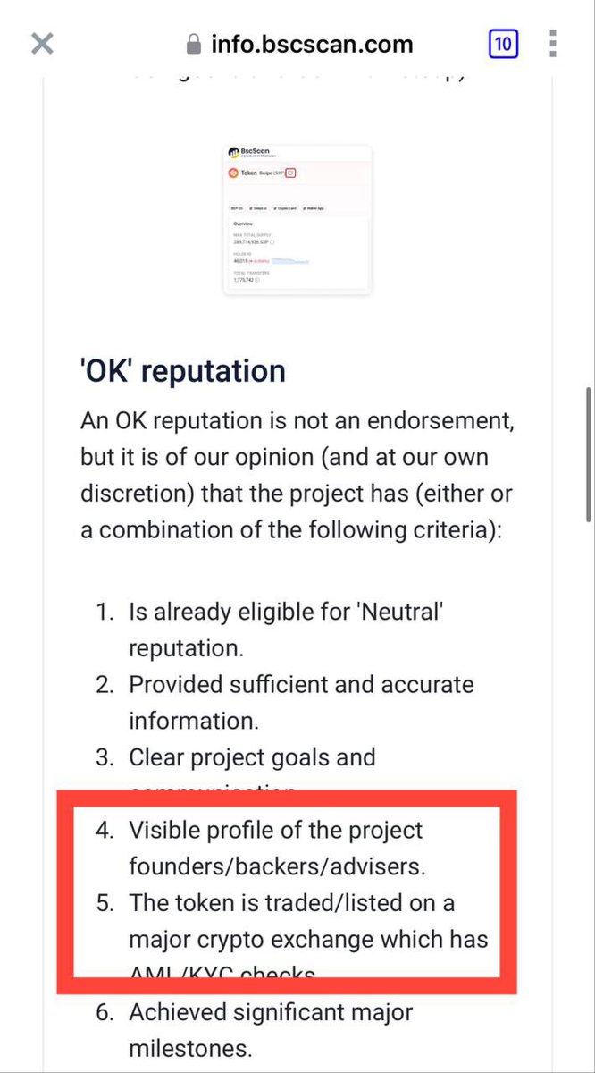 ✅Completed logo update on bscscan.com

✅We have obtained the verification mark as a safe and reputable project with the potential to be listed on major exchanges

✅Qualified for banner ads on bscscan that not all tokens can achieve

Link : bscscan.com/token/0x764e9d…