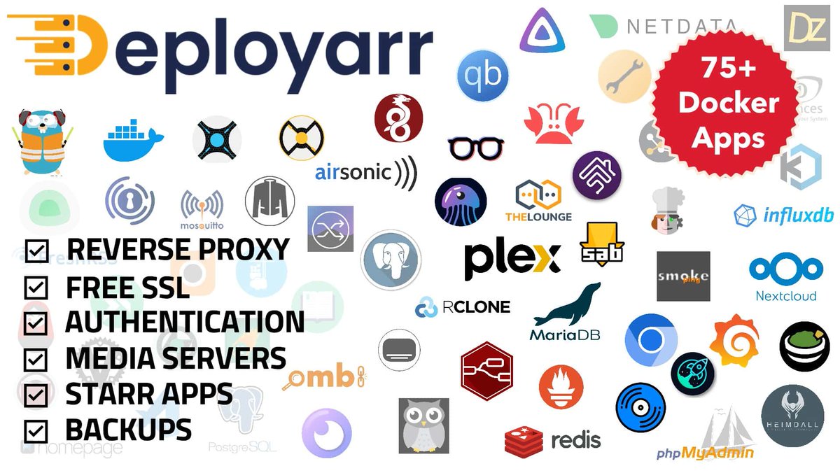 SimpleHomelab's tweet image. #Deployarr v5 Launched: Is it an Embarrassment? BS?
bit.ly/4h7J72m
Deployarr is an Automated tool to speed up the process of setting up a Docker-based homelab. It is an excellent tool to go along with my...
#Autotraefik