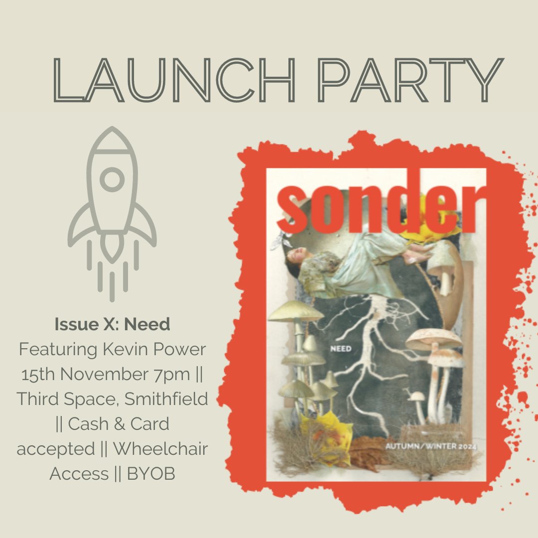 Coming November 15th, celebrate the launch of Issue X with us! We’ll be in Third Space Cafe, Smithfield, Dublin from 7pm with readings from our contributors and an open mic! 

The event is BYOB for beer, wine, and cider only.

Pre-order: sonderlit.com/2024/10/14/pre…