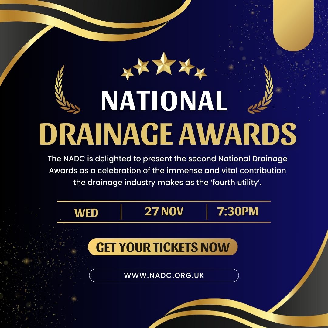 Have you got your tickets to the 2nd official NATIONAL DRAINAGE AWARDS yet? eventbrite.com/e/national-dra… #nadc #drainsafe #drainage