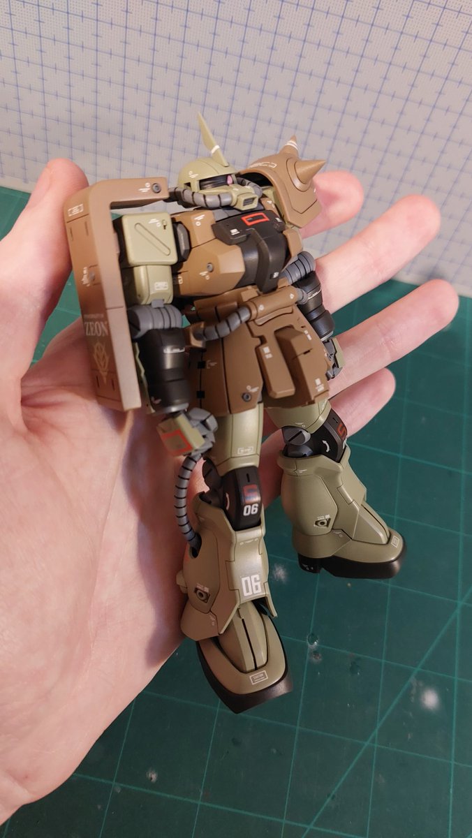 Typebble's tweet image. Zaku F2 Real-Type custom is finished!

#Gunpla #Gundam #Zaku 
#ガンプラ  #ザクF2 
#detailup  #plasticmodel