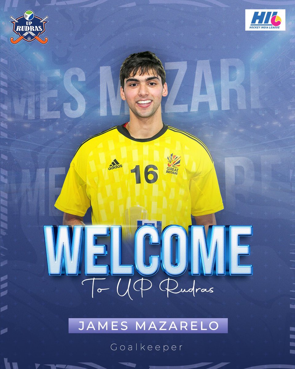 UP Rudras (@uprudras) on Twitter photo Now that’s what we call an addition - <a href="/JamesMazarelo/">James Mazarelo</a> joins #UPRudras 🔱🏑
Agile and an excellent reader of the game, he's all set to deliver jaw-dropping saves and showcase cat-like reflexes on the field! 😎🔥 Now that’s what we call an addition - <a href="/JamesMazarelo/">James Mazarelo</a> joins #UPRudras 🔱🏑
Agile and an excellent reader of the game, he's all set to deliver jaw-dropping saves and showcase cat-like reflexes on the field! 😎🔥