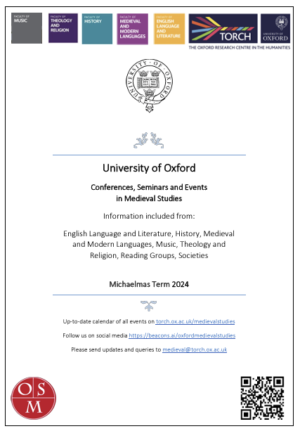 OxMedStud's tweet photo. It's Week 1 of the new academic year and you know what that means... it's time for a new Medieval Booklet and a new giant OMS thread!!

Browse the booklet via https://t.co/XAVDEX9bay and follow along here to discover everything in store for you this term 📯 https://t.co/TVMCuIG9jS