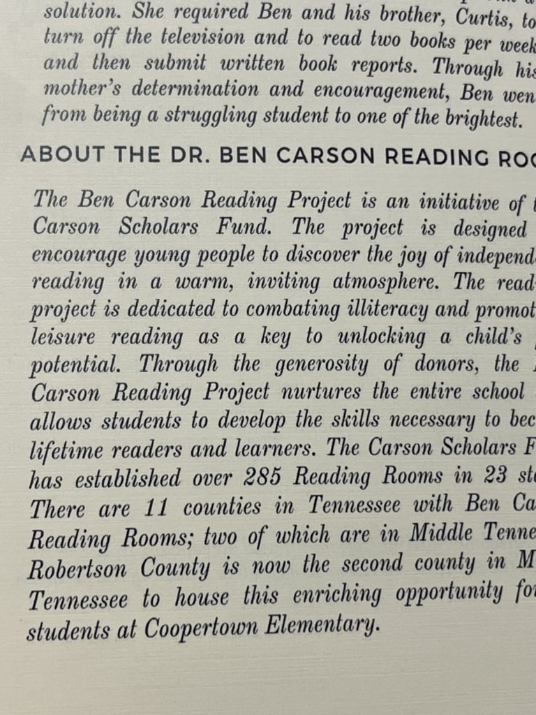 DLWeeks83's tweet image. Excited to be at @CESRobCo this morning for the Ben Carson Reading room.  @RobCoSchools