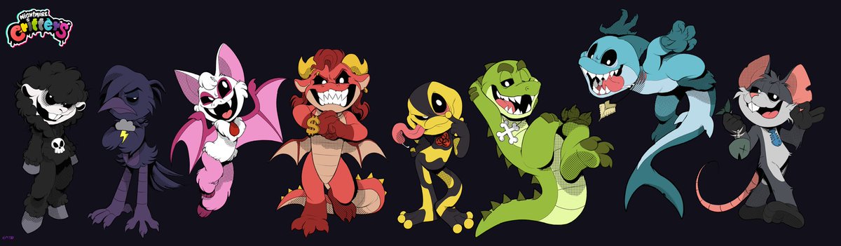 RUMOXCIDE's tweet photo. “Just when things seem alright, They’ll fill you up with fright!”

“Cause NIGHTMARE CRITTERS Scream and Bite!!” https://t.co/HfXqwRJwRM