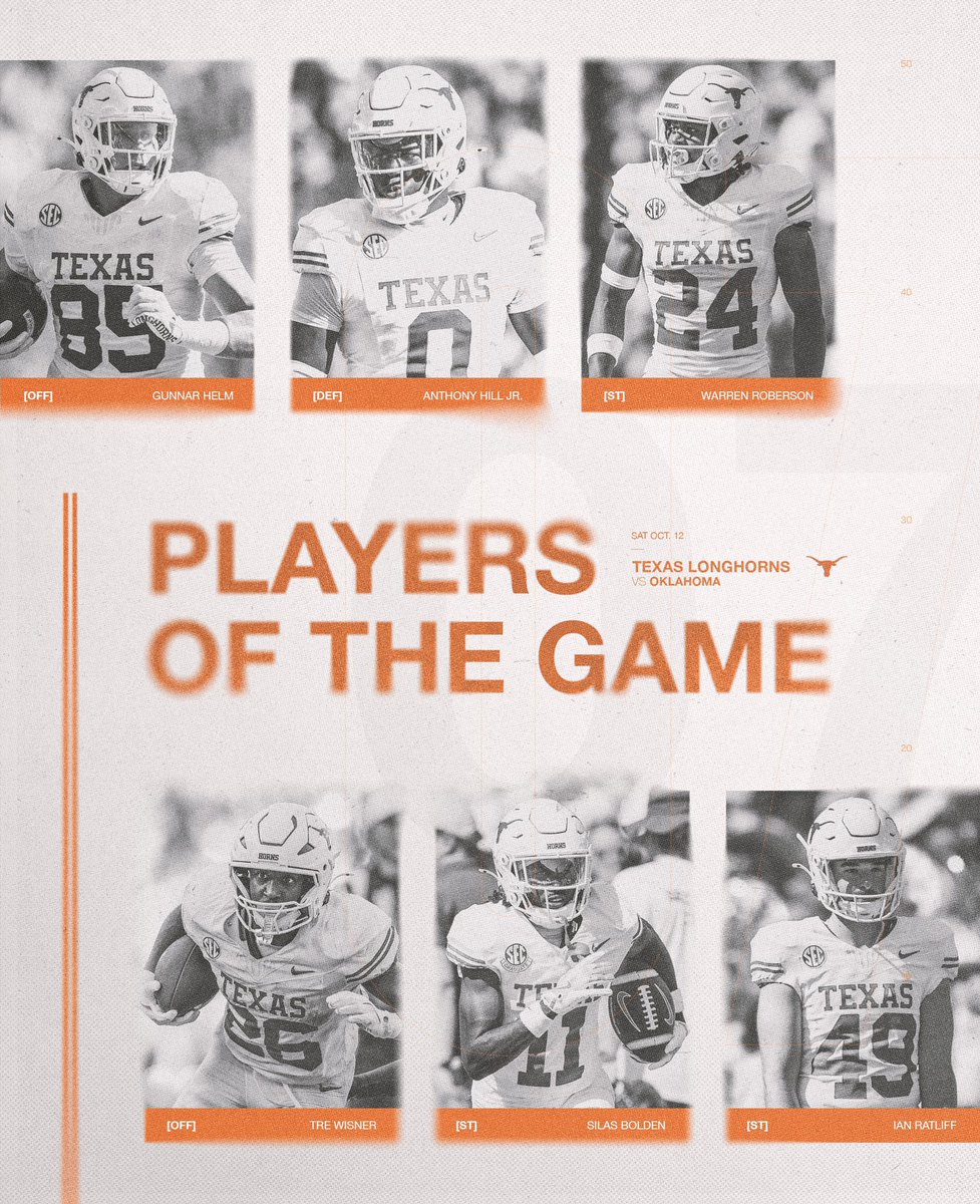 Program Players of the Game vs. OU 🤘