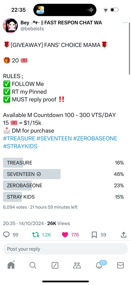 clsnuk's tweet photo. @bebeists #SEVENTEEN #2024MAMAAWARDS #2024MAMAVOTE https://t.co/ma7wMjAlrB