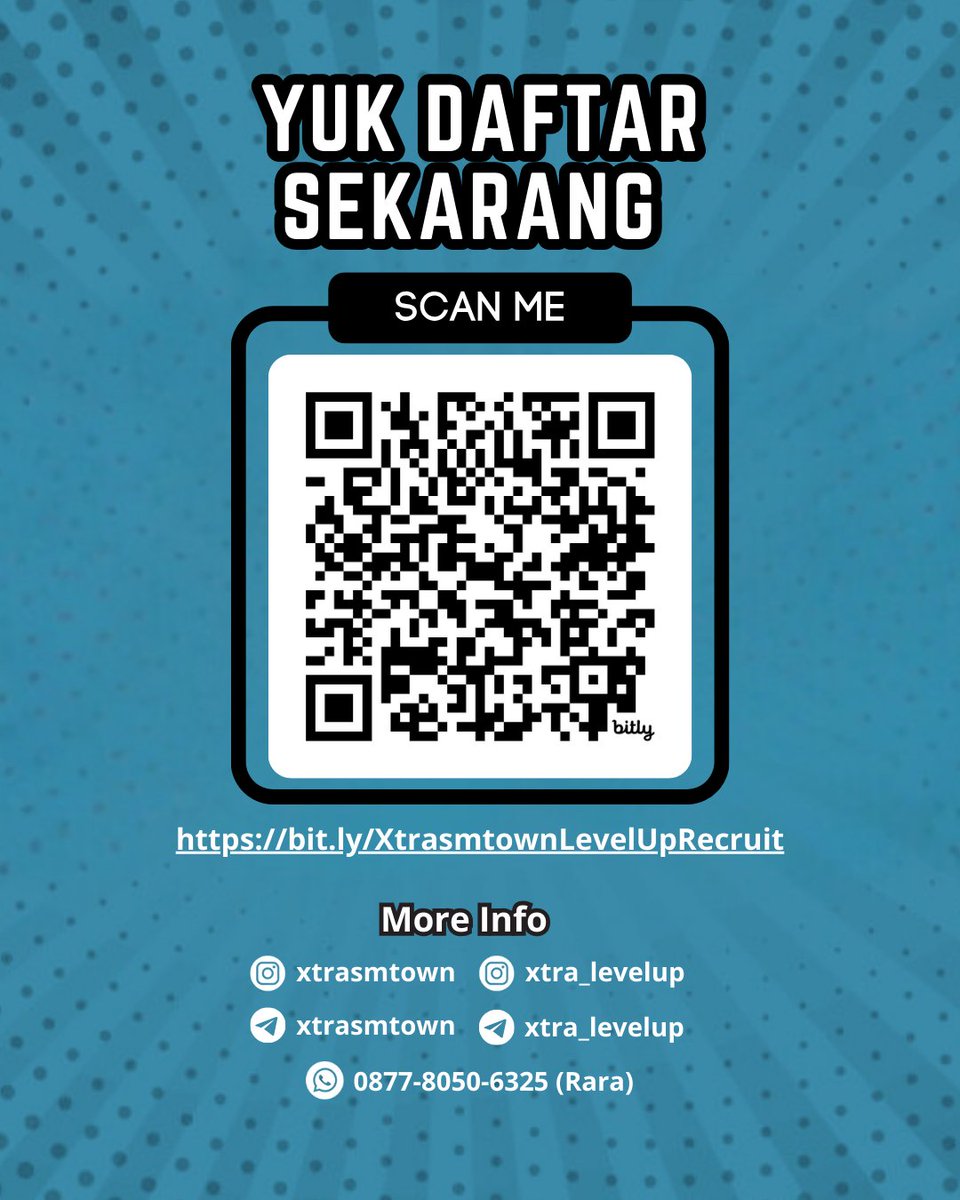 xtrasmtown's tweet photo. Buat kamu yang punya passion dibidang tersebut, tunggu apa lagii😤 Yuk dipilih-dipilih, keburu tutup nih pendaftarannya😱‼️ https://t.co/kq5OvFB9UQ