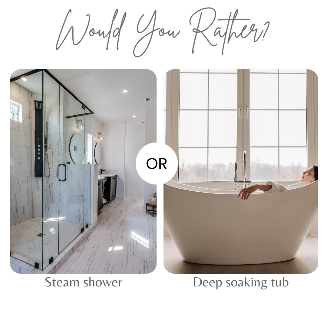 HelloProjectUSA's tweet image. A steam shower or deep soaking tub? 🛁🚿   

Which would you choose for your home spa? A steam shower for that quick, relaxing detox, or a deep soaking tub to melt your stress away? 🛀✨#BathroomGoals #HomeImprovement #bathroomremodel #shower #spaathome #renovation #bathroomtips
