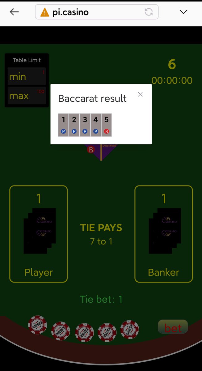 Pi_Casino's tweet image. After six rounds of testing, is it safe to say Baccarat isn’t your favorite game? 🤔 We value your feedback—let us know what you&apos;d like to see next! 
#PiCasino #Baccarat #GameTesting #PlayerFeedback #PiNetwork