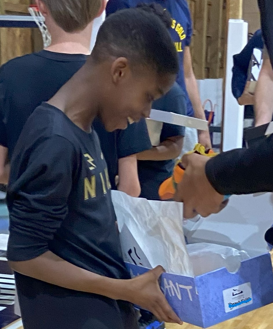 ItsGottaBeThe's tweet photo. It's an honor to work with our local community to send shoes to NC for children whose families are still struggling to get back on their feet after Hurricane Helene. We hope a brand new pair of shoes will put a smile on the faces of boys &amp; girls during this most difficult time. https://t.co/gL7by9bwO2
